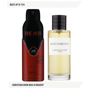 ДЕЗОДОРАНТ BEA'S № 734 DIOR BOIS D'ARGENT УНИСЕКС 200 ml