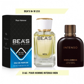 M 233 ПАРФЮМ BEAS DOLCE GABBANA PURE HOMME INTENSO 50 ml