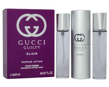 GUCCI GUILTY ELIXIR DE PARFUM POUR FEMME 3x20 ml